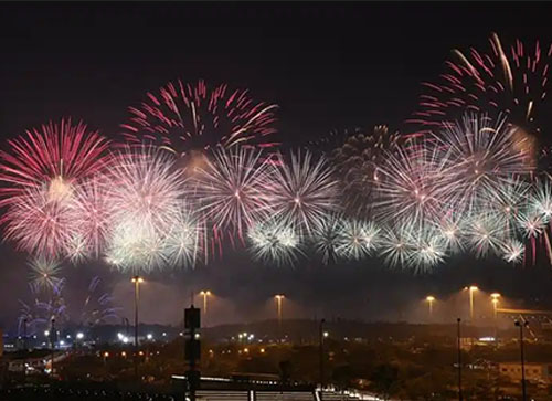 新蔡县焰火晚会